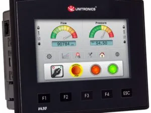 Advanced PLC controller Vision 430 by Unitronics front view