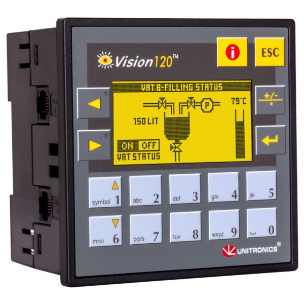 programmable logic controller Vision 120 front 1
